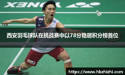西安羽毛球队在挑战赛中以78分稳居积分榜首位